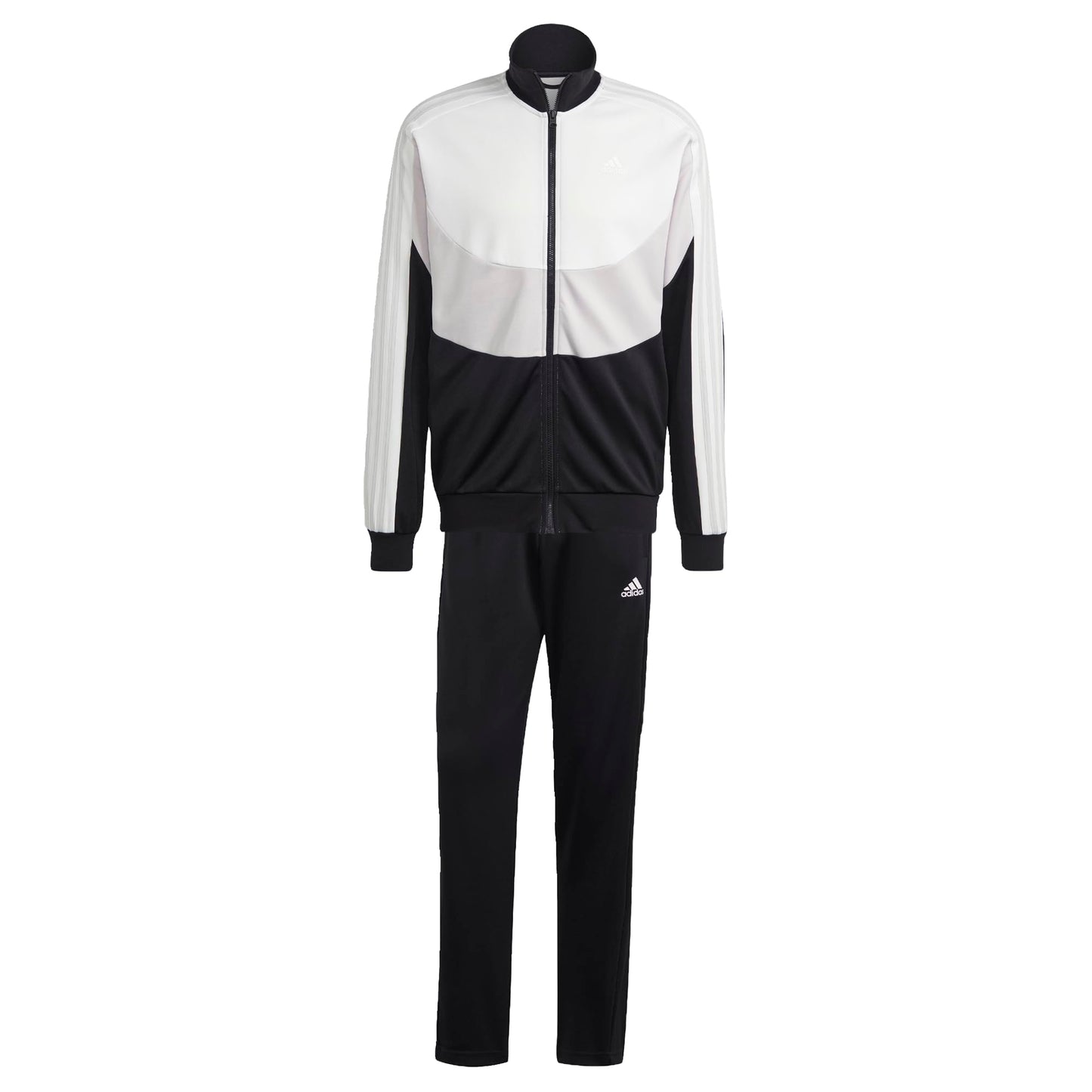 Adidas Colorblock Tracksuit, Uomo, Black/Grey One/White