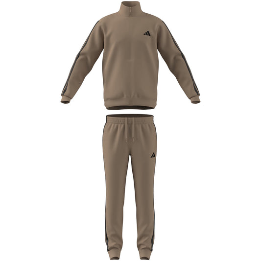 Adidas 3-Stripes Classic Tracksuit, Uomo, Marrone