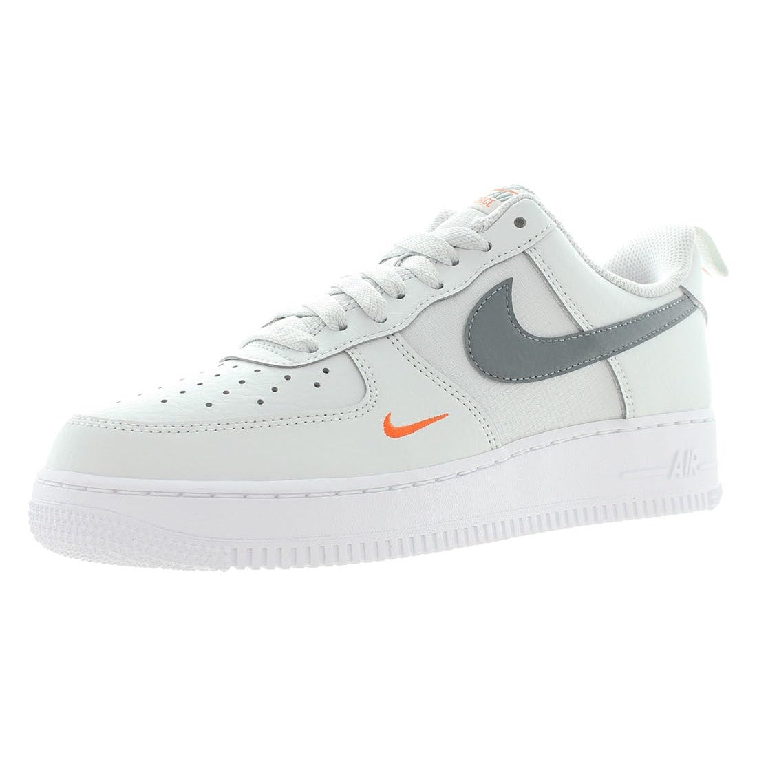 Nike Air Force 1 Low, Uomo, Photon Dust/Cool Grey/Safety Orange