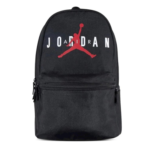 Jordan Jan HBR Eco Backpack, Unisex, Nero/Rosso/Bianco