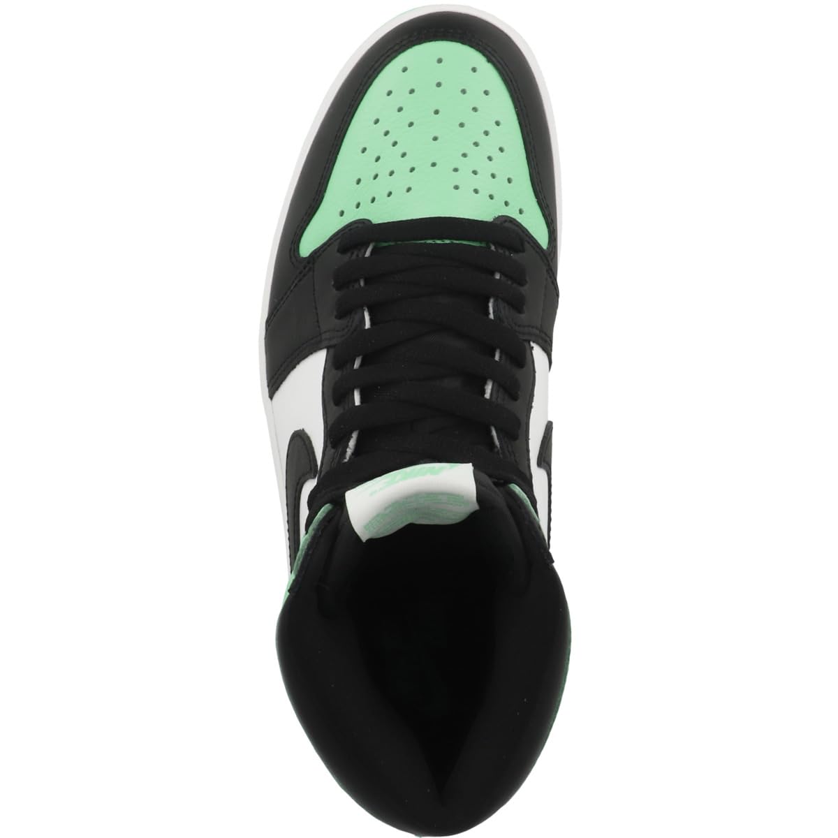 Air Jordan 1 Retro High OG, Uomo, White/Black/Green Glow