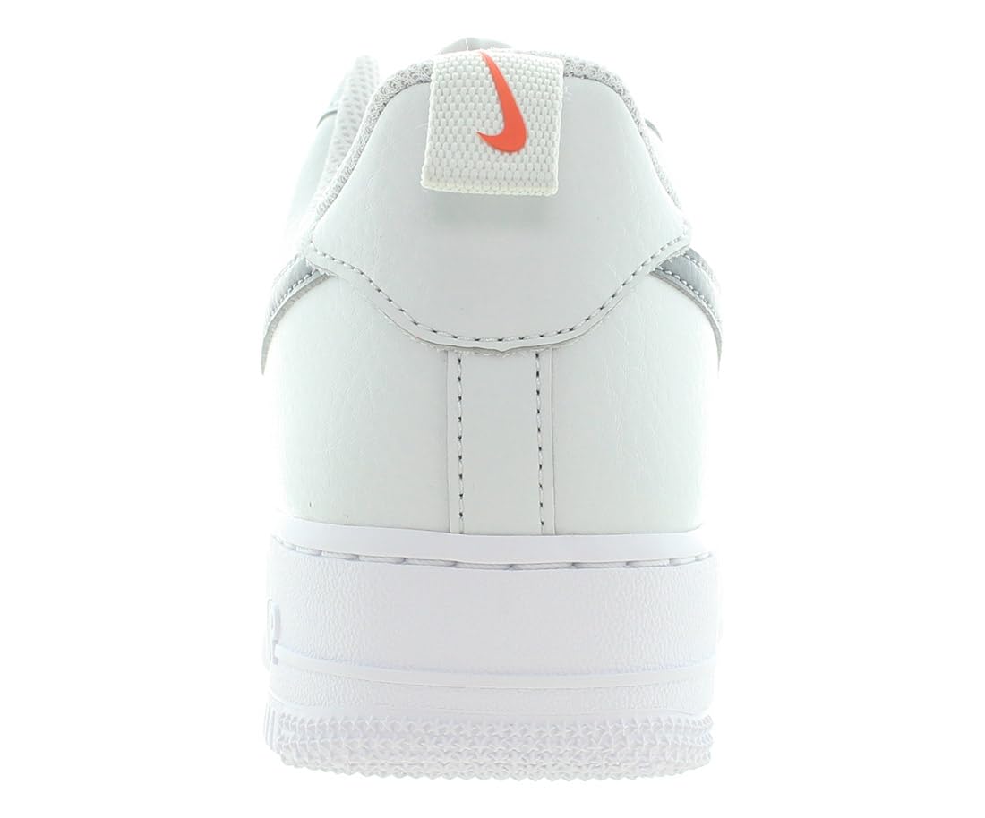 Nike Air Force 1 Low, Uomo, Photon Dust/Cool Grey/Safety Orange