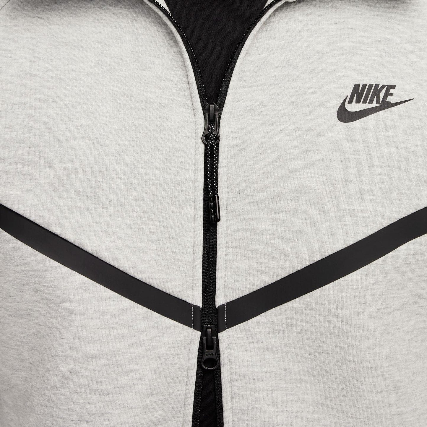 Nike Tech Fleece Full-Zip Windrunner, Uomo, Dark Grey Heather/Black