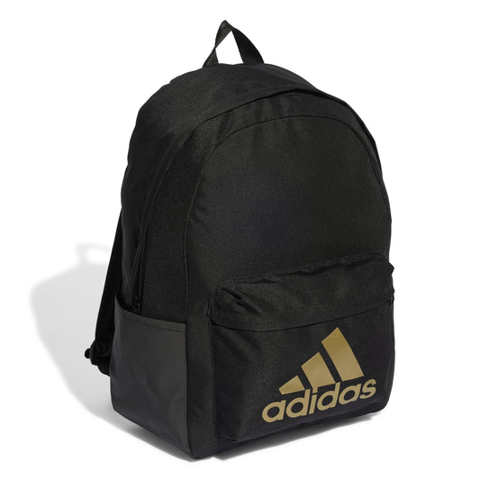 Adidas Classic Badge of Sport Backpack, Unisex, Black/Gold Metallic